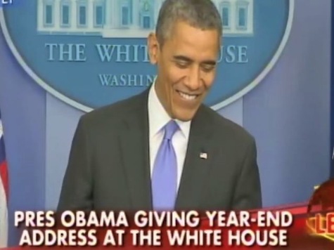 Obama Laughs Off Americans Disapproval of 'The Worst Year of His Presidency'