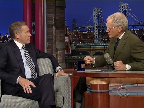 Letterman to Brian Williams on Christie 'Scandal': People Beyond New Jersey Don't Care