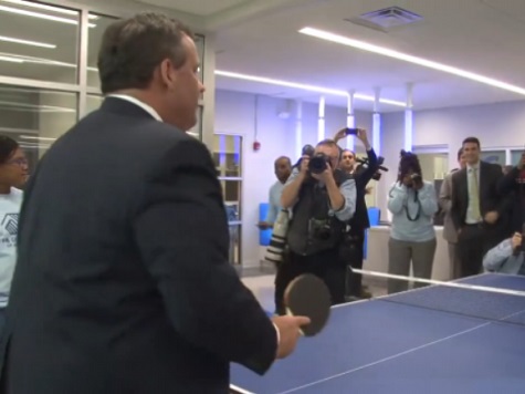 Christie Beats 13-Year-Old Newark Boy in Ping Pong