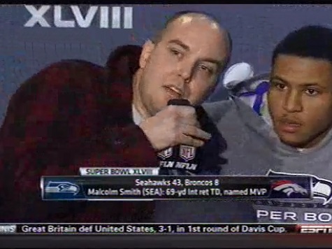 9/11 Truther Steals Mic From Super Bowl MVP LB Malcolm Smith During Post-Game Presser