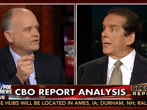 Krauthammer, Fournier Spar Over Merits of ObamaCare on the Heels of the CBO Report Release