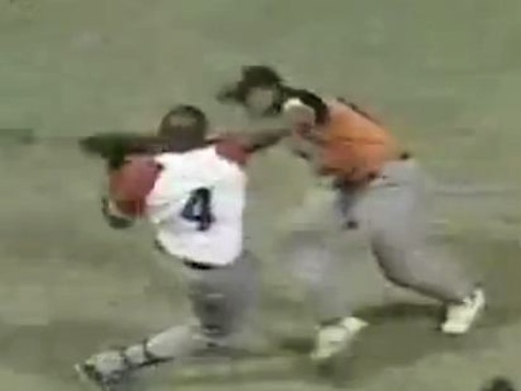 Crazy Cuban Baseball Brawl: Batter Almost Takes Pitcher's Head Off