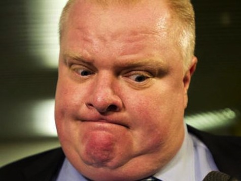 Rob Ford Caught on Video Stumbling and Swearing Outside City Hall