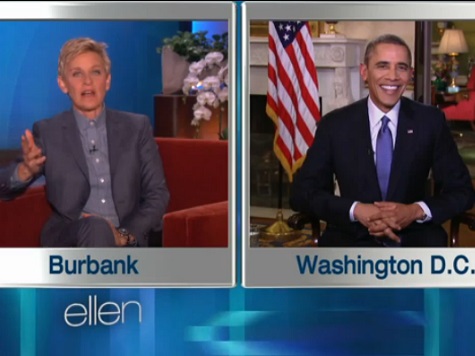 Ellen to Obama: 'Everyone's Very Grateful' for ObamaCare