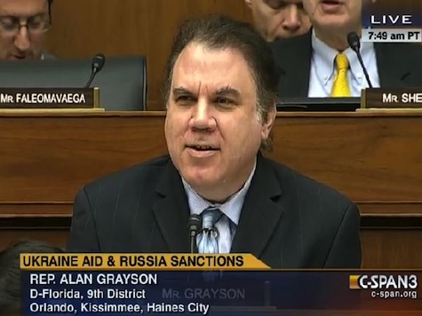 Alan Grayson Accuses the West of the 'Vilification' of Putin, Is Promptly Rebuked by Ed Royce