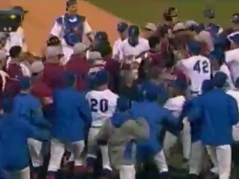 Heisman Winner Jameis Winston in Middle of Benches-Clearing Baseball Brawl