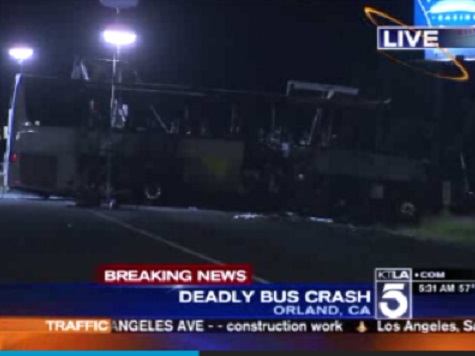 Ten Dead in Crash Involving Big Rig and Bus Carrying Los Angeles-Area Students
