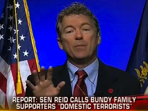 Rand Paul Calls for Reid to 'Calm the Rhetoric' on Bundy Ranch: This Is About the Needs of a Turtle Over a Man