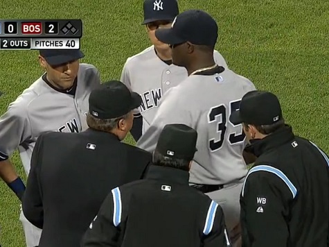 Yankees' Michael Pineda Ejected for Having Pine Tar on Neck