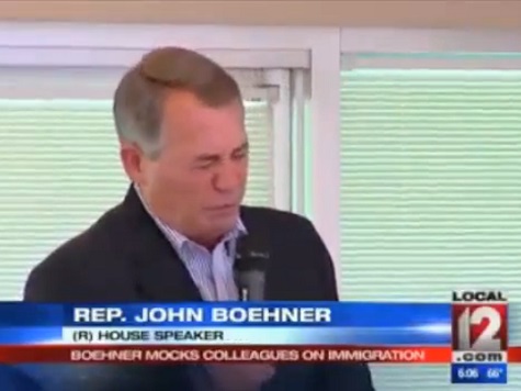 John Boehner Mocks Colleagues on Immigration Reform: 'Oh This Is So Hard'