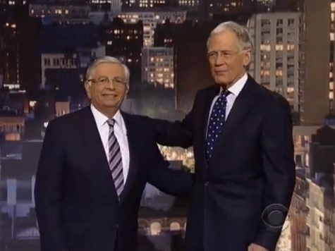 David Letterman Heckles Former NBA Commissioner David Stern for Inaction on Donald Sterling
