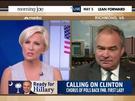 Brzezinski Challenges Kaine on Hillary 2016: What Does She Stand for?