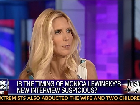 Coulter: Lewinsky Vanity Fair Article 'Does Not Help' Hillary, Despite Media View