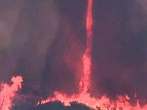 Watch: San Diego Fire Tornado Captured on Video