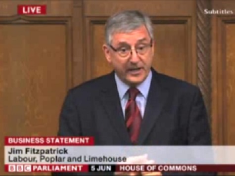 Jim Fitzpatrick MP Raises Concerns in Parliament over Tower Hamlets Voter Intimidation