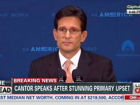 Cantor Doesnt Mention Brat in Majority Ldr Resignation; Pledges Support for McCarthy