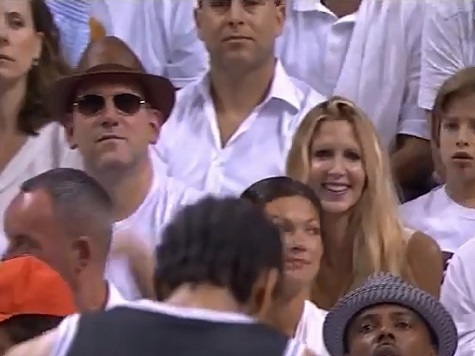 Ann Coulter, Matt Drudge Spotted at Game 4 of NBA Championship