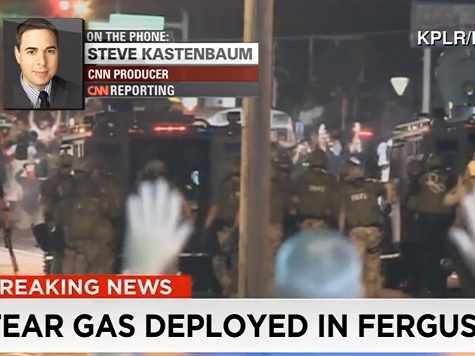 Watch: Police Deploy Tear Gas in Ferguson