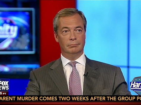 Farage: Int'l Rules Will Prevent UK From Keeping Militants Out