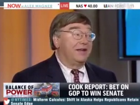 Cook: 'Over 60' Percent Chance GOP Wins Senate