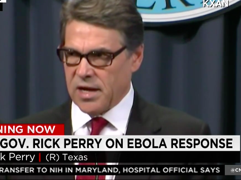 Perry Calls For Travel Ban From Ebola-Stricken Countries
