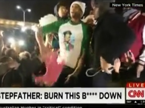 CNN Airs Clip of Michael Brown’s Stepdad Shouting ‘Burn This Bitch Down’