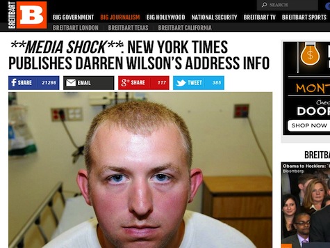 Breitbart Gets MSNBC Shout Out for Blasting NYT Publishing Wilson’s Home Address