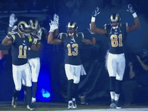 Watch: St. Louis Rams Enter Field Doing ‘Hands Up, Don’t Shoot’ Gesture