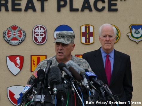Sen. Cornyn and Lt. General Milley Discuss Service and Sacrifice at Ft. Hood