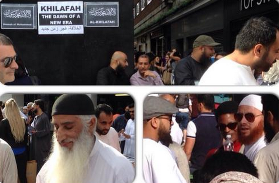 IN PICTURES: Pro-ISIS Agitators Take to the Heart of London's Tourist District