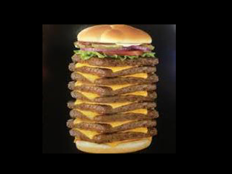 Canadian Wendy’s Retires Giant Burger, 9 Patties, 3000 Calories, 200 Grams Of Fat