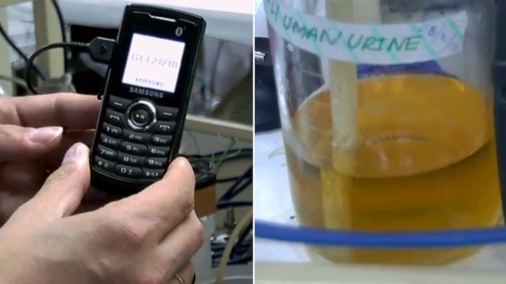 Urine Powered Cell Phone!