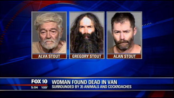 3 Men Charged After Woman's Body, 35 Abused Animals Found In Bug-Infested Van