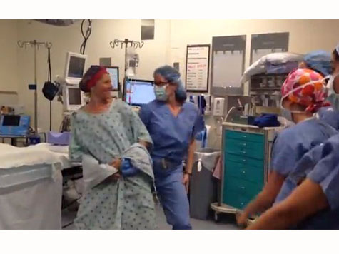 VIDEO: Mom Has Dance Party in Operating Room Moments Before Double Mastectomy