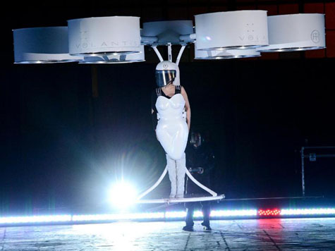 Lady Gaga Unveils World’s First Flying Dress